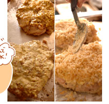 チキンのパン粉焼き簡単レシピ