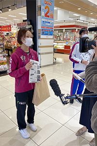 小田選手の活動様子