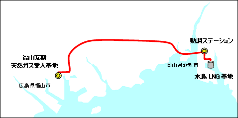 水島福山パイプライン周辺図