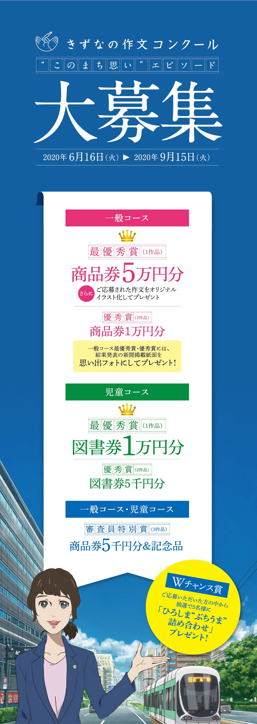 きずなの作文コンクール このまち思い エピソード大募集 広島ガス