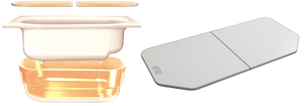 浴室と風呂蓋のイメージ