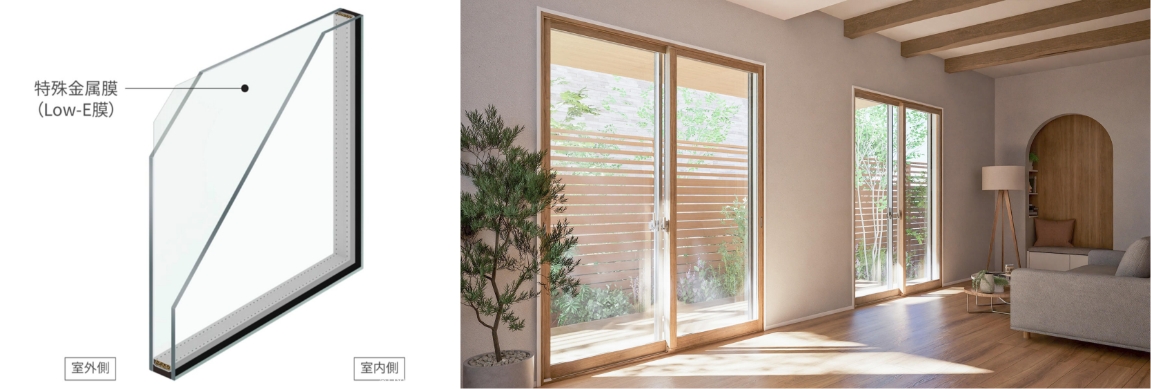 結露対策された窓のイメージ